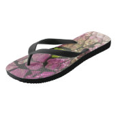 Mozaïek lavendel groene roze stenen teenslippers (Schuin)