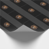 Mozaïek Leeuw Portret gekleurd glas Wrapping Papie Cadeaupapier (Hoek)