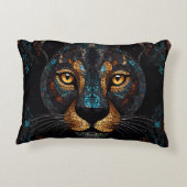 Mozaïek Leopard Majesteit Accent Kussen (Achterkant)