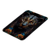 Mozaïek Leopard Majesteit Magneet (Linkerzijde)