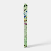 Mozaïek Levensboom met monogram Groen iPhone 15 Case (Linkerkant)