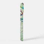Mozaïek Levensboom met monogram Groen iPhone 15 Case (Rechterkant)