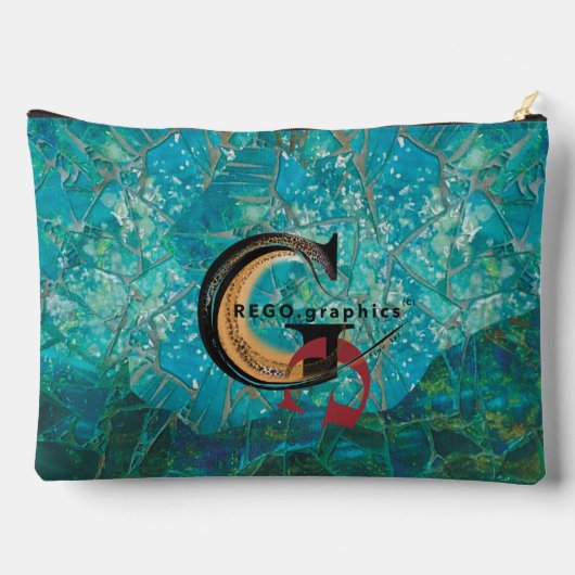 Mozaïek LG Zippered_Bag Schildpadden Indigenosity Etui (Achterkant)