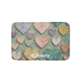 Mozaïek Liefde: Pastel Harten Badmat