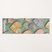 Mozaïek Liefde: Pastel Harten Yogamat (Voorkant (horizontaal))