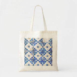 mozaïek lissabon blauwe decoratie portugal oude t tote bag