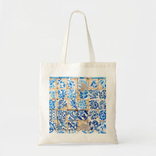 mozaïek lissabon - blauwe versiering portugal - o tote bag