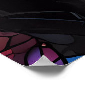 Mozaïek Luipaard Kunst Poster (Hoek)