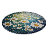 Mozaïek Madeliefjes Glas Snijplank (Hoek)
