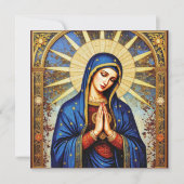 Mozaïek Madonna Kaart (Voorkant)