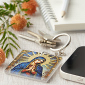 Mozaïek Madonna Sleutelhanger (Voorkant Rechts)