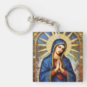 Mozaïek Madonna Sleutelhanger (voorkant)