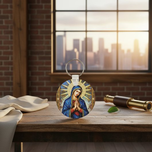 Mozaïek Madonna Sleutelhanger