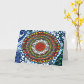 Mozaïek Mandala 1 kaart (Gele Bloem)