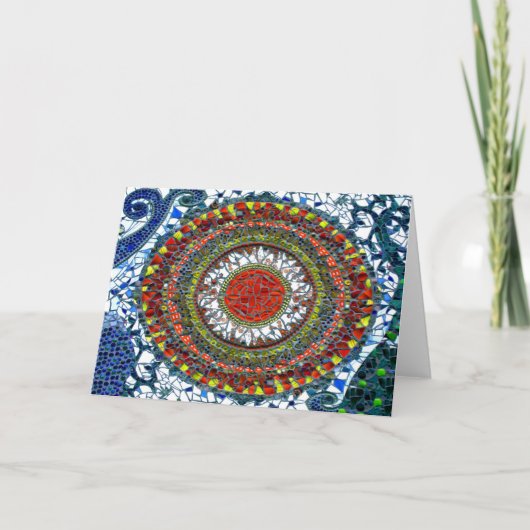 Mozaïek Mandala 1 kaart (Voorkant)