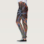 Mozaïek Mandala Blauwe en Paarse Leggings (Links)