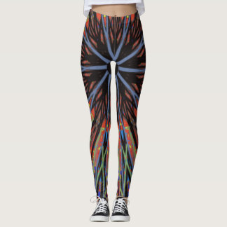 Mozaïek Mandala Blauwe en Paarse Leggings