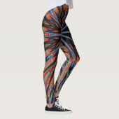 Mozaïek Mandala Blauwe en Paarse Leggings (Rechts)