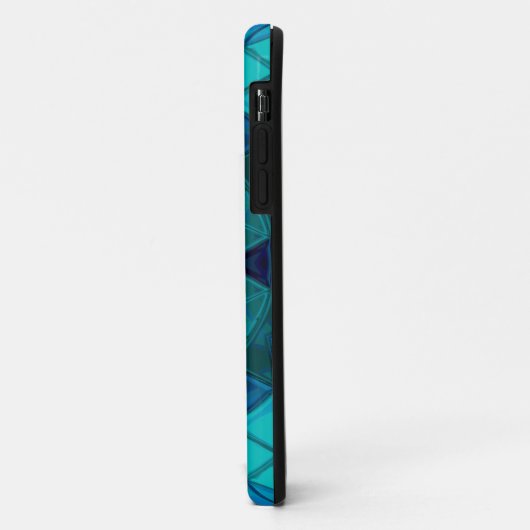 Mozaïek Mandala Bloem Blauw Case-Mate iPhone Case (Achterkant/links)