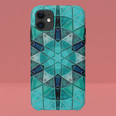 Mozaïek Mandala Bloem Blauw en Wit Case-Mate iPhone Case