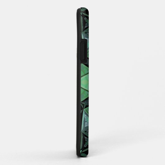 Mozaïek Mandala Bloem Blauw Groen en Zwart Case-Mate iPhone Case (Achterkant/rechts)