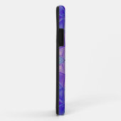 Mozaïek Mandala Bloem Paarse Blauw en Wit Case-Mate iPhone Case (Achterkant/rechts)