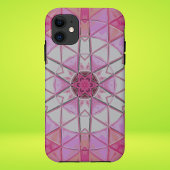 Mozaïek Mandala Bloem Roze en Wit Case-Mate iPhone Case