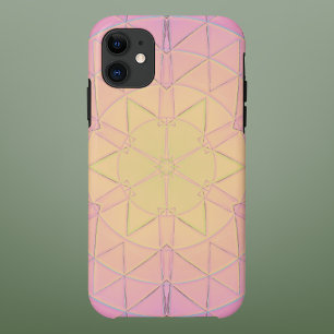 Mozaïek Mandala geel en roze Case-Mate iPhone Case