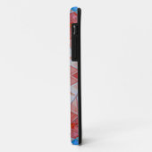 Mozaïek Mandala rood wit en blauw Case-Mate iPhone Case (Achterkant/links)