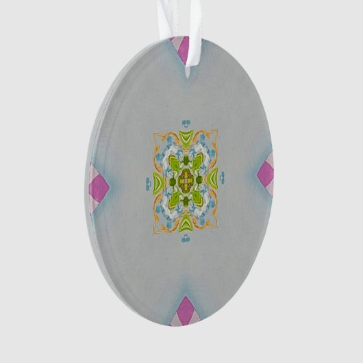 Mozaïek Medallion Acryl Ornament (voorkant)