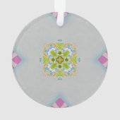 Mozaïek Medallion Acryl Ornament (achterkant)