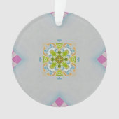 Mozaïek Medallion Acryl Ornament (voorkant)