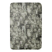 mozaïek met abstract afbeelding in grijze tinten badmat (Voorkant Verticaal)