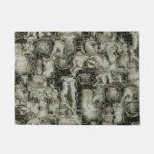 mozaïek met abstract afbeelding in grijze tinten deurmat (Voorkant)