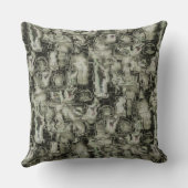 mozaïek met abstract afbeelding in grijze tinten kussen (Achterkant)