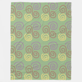 mozaïek met zachte werveling fleece deken