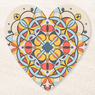 Mozaïek minimaal kartonnen onderzetters