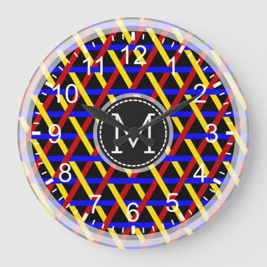 Mozaïek Modern Monogram #15 Grote Klok (Voorkant)