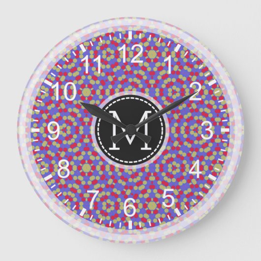 Mozaïek Modern Monogram #16 Grote Klok (Voorkant)