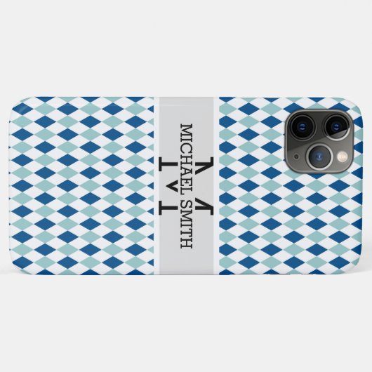 Mozaïek Modern Monogram #7 Case-Mate iPhone Case (Achterkant (horizontaal))