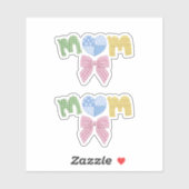 Mozaïek Moederdag Stickers van vinyl met stans (Vel)