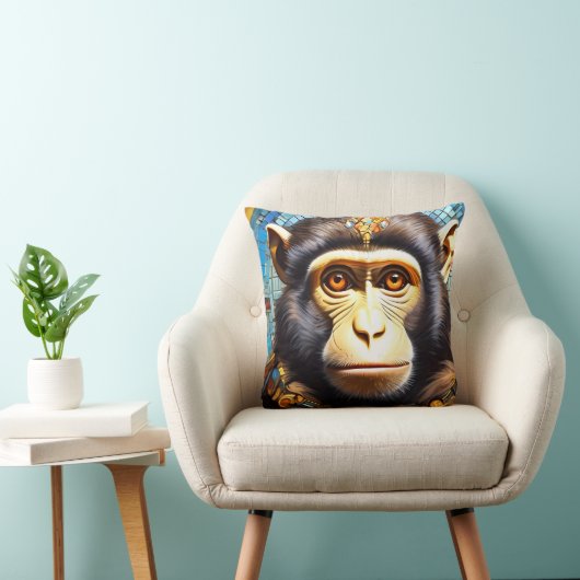 Mozaïek Monkey Designer Kussen Throws (Stoel)