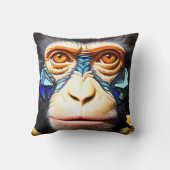 Mozaïek Monkey Kussen Gooien & Kussens (Achterkant)