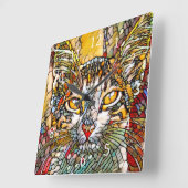Mozaïek Multicolor Cat 697 Vierkante Klok (Hoek)