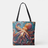 Mozaïek Octopus Tote Bag (Achterkant)