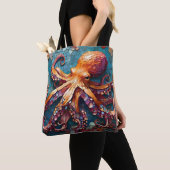 Mozaïek Octopus Tote Bag (Dichtbij)