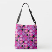 Mozaïek op glas 10 crossbody tas (Achterkant)