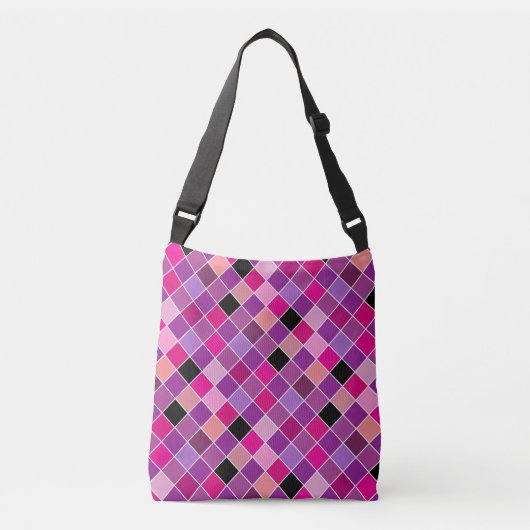Mozaïek op glas 10 crossbody tas (Voorkant)