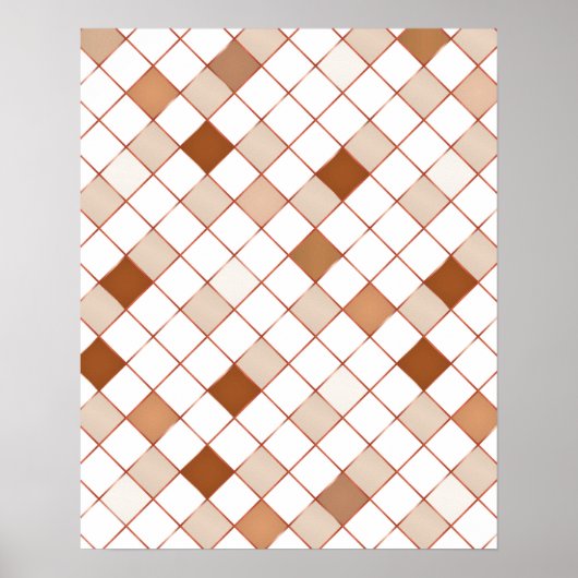 Mozaïek op glas 2 poster (Voorkant)