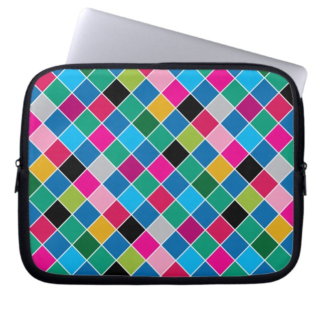 Mozaïek op glas 9 laptop sleeve (Voorkant)